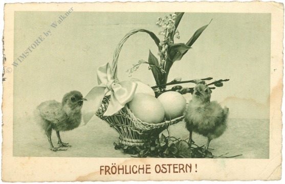 ostern küken mit korb ostern küken mit korb