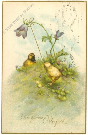 ostern küken mit glockenblume ostern küken mit glockenblume