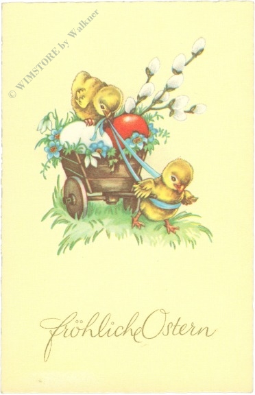 ostern küken mit einem wagen ostern küken mit einem wagen