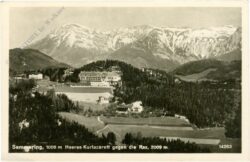 semmering, heeres kurlazarett gegen die rax