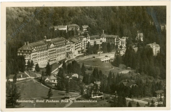 semmering, hotel panhans, blick v. sonnwendstein