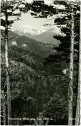 semmering, blick gegen rax