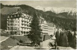semmering, grand hotel panhans gegen die rax