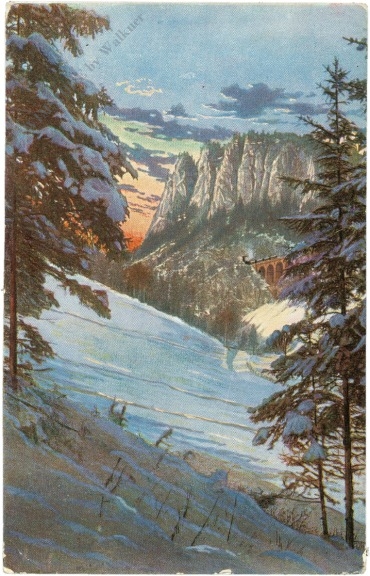 semmering, adlitzgraben mit polleroswand
