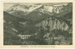 semmering, kalte rinne und polleroswand mit raxalpe