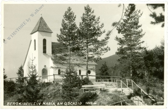 st. aegyd am neuwalde, bergkirchlein maria am gscheid