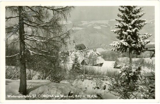 st. corona am wechsel, ansicht im winter