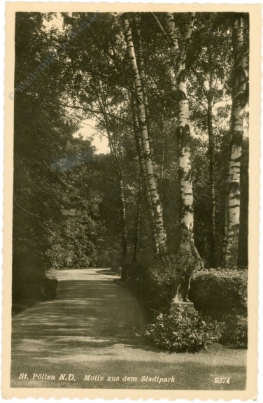 st. pölten, motiv aus dem stadtpark