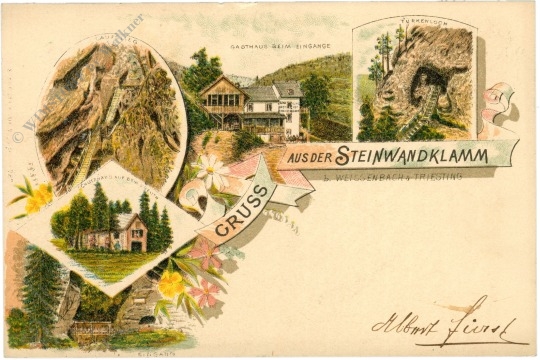 weissenbach an der triesting, gruss aus der steinwandklamm weissenbach an der triesting, gruss aus der steinwandklamm