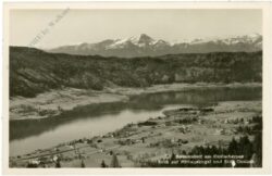 bodensdorf am ossiachersee, blick auf mittagskogel und stift ossiach