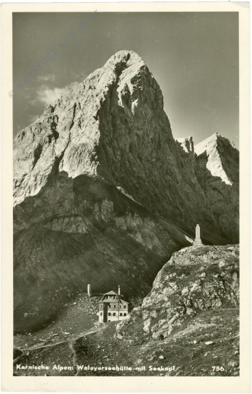 birnbaum, wolayerseehütte mit seekopf