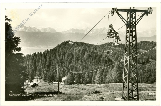 gerlitzen, berglift mit julische alpen