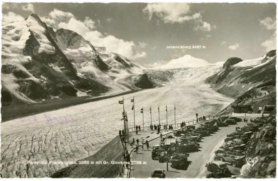 großglockner, hochalpenstrasse, parkplatz freiwandeck mit gr. glockner