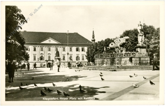 klagenfurt, neuer platz mit rathaus