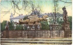 klagenfurt, lindwurmbrunnen