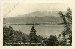 krumpendorf, blick auf loretto und hochobir