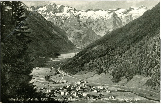 mallnitz, mit hohen tauern und ankogelgruppe