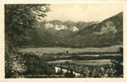 maria rain, blick ins rosental und auf koschutta