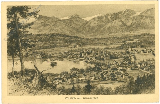 velden am wörthersee, ortsansicht velden am wörthersee, ortsansicht
