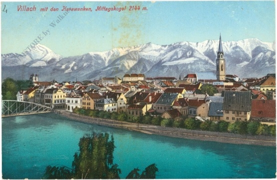villach, mit den karawanken, mittagskogel villach, mit den karawanken, mittagskogel
