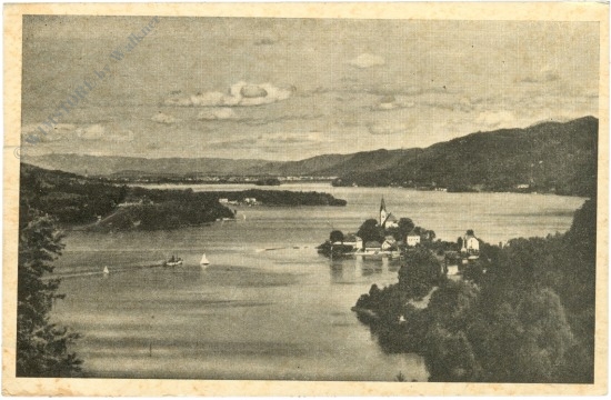 wörthersee, blick auf maria wörth und klagenfurt