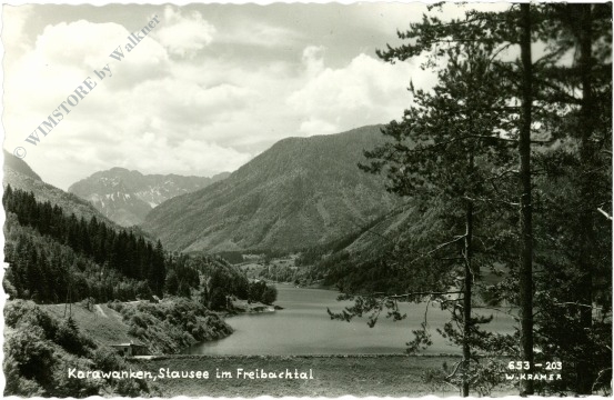 zell, karawanken, stausee im freibachtal