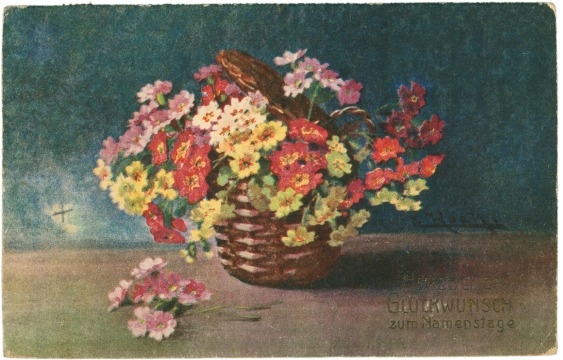 blumen im korb