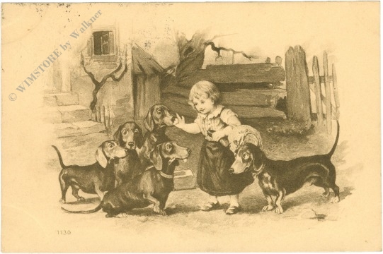 mädchen mit dackel