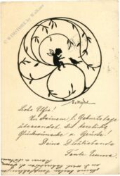 elfe und vogel in ranken