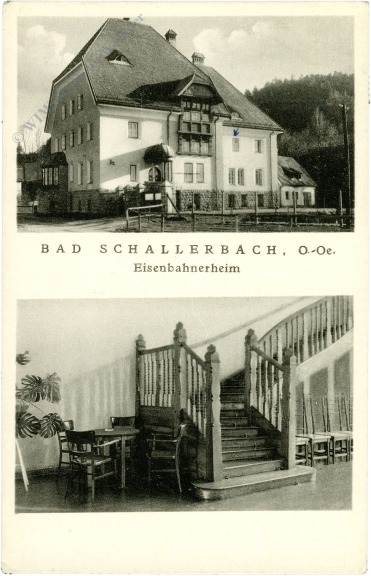 bad schallerbach, multiansicht eisenbahnerheim