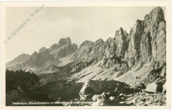 dachstein, bischofsmütze u. mosermandl vom linzerweg