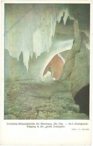 dachstein rieseneishöhle, im i. eisabgrund: eingang in die große eiskapelle
