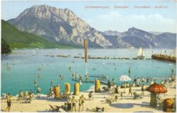 gmunden, strandbad, ausblick