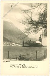 gmunden, schloss orth frohe weihnachten