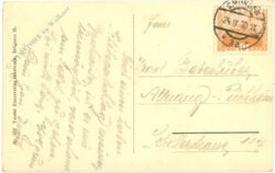 gmunden, durchblick auf schloss orth