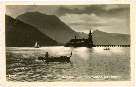 gmunden, mondnacht