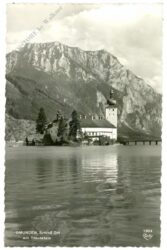 gmunden, schloss orth mit traunstein