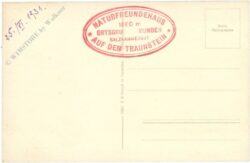 gmunden, naturfreundehaus am traunstein gegen den dachstein