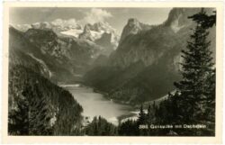 gosau, gosausee mit dachstein