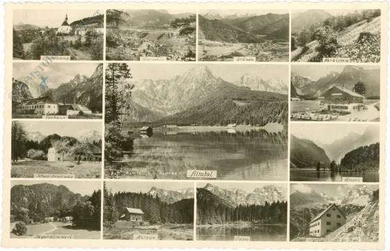 grünau im almtal, multiansicht grünau im almtal, multiansicht