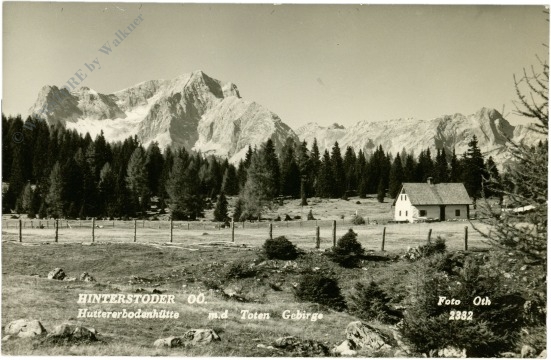 hinterstoder, huttererbodenhütte m.d. toten gebirge