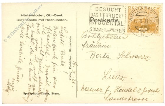 hinterstoder, dietlkapelle mit hochkasten