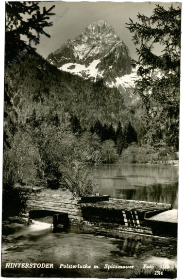 hinterstoder, polsterlucke m. spitzmauer