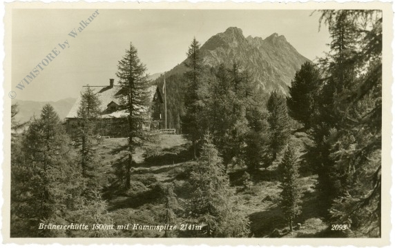 hinterstoder, brünererhütte mit kammspitze