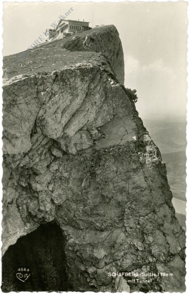mondsee, schafberg spitze mit tunnel