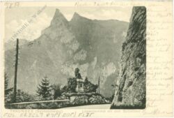 traunkirchen, löwendenkmal mit dem spitzelstein