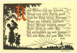 muttertag: scherenschnitt mit vers