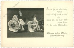 muttertag: zwei rosen gedicht