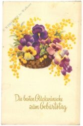 geburtstag: blumenkorb