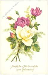 geburtstag: rosenstrauß